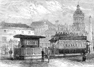 Trams Prints: The Beaumont Compressed-Air Engine, for tramways, 1881. Creator: Unknown