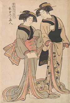 Sasuke Prints: Beauties of the East, ca. 1782. Creator: Kitao Shigemasa