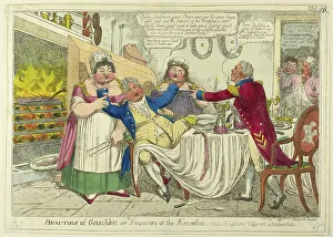 Cruikshank Ir Prints: Beauties of Grease [altered to] Greece — or — Luxuries of the Kremlin
