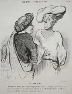 Honoredaumier French Prints: The Beautiful Days of Life, plate 30: An Indian Custom