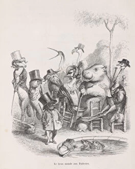 Anthropomorphic Collection: The Beautiful World of the Tuileries from Scenes from the Private and Public Life o