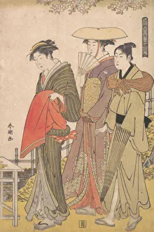 The Beauty of the Floating World, 1780-1795. Creator: Katsukawa Shuncho The Beauty of the Floating World, 1780-1795. Creator: Katsukawa Shuncho