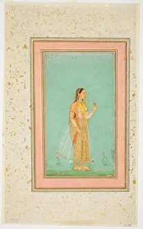Beauty Holding a Flower, , mid-17th century. Creator: Unknown