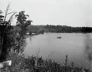 Beaver Dam Lake, Wis. Camp Dixon, distant view, c1890. Creator: Unknown