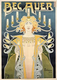 Gaslight Prints: Bec Auer, 1896. Artist: Privat-Livemont, Henri (1861?1936)