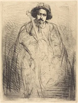 Cello Player Prints: Becquet, 1859. Creator: James Abbott McNeill Whistler