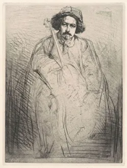 Cello Player Prints: Becquet, 1871. Creator: James Abbott McNeill Whistler
