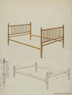 Bed, c. 1936. Creator: Wellington Blewett