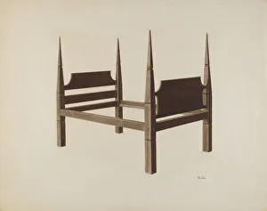 Bed, c. 1941. Creator: Pearl Davis
