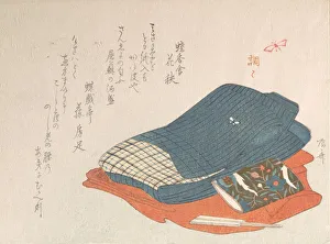 Ryuryukyo Shinsai Prints: Bed-clothing. Creator: Shinsai