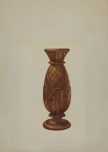 Henry Murphy Prints: Bed Post Top, c. 1938. Creator: Henry Murphy