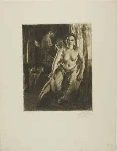 The Bed-Stool, 1914. Creator: Anders Leonard Zorn