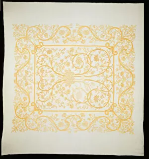 Bedding Gallery: Bedcover in the Arts and Crafts Style, England, Early 20th century (based on 17th-century