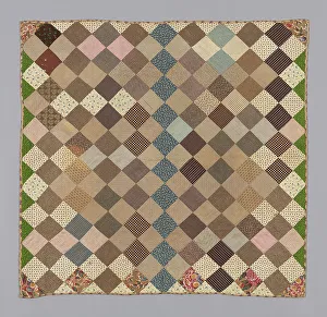 Bedcover (Crib Quilt), United States, 1875/1900. Creator: Unknown