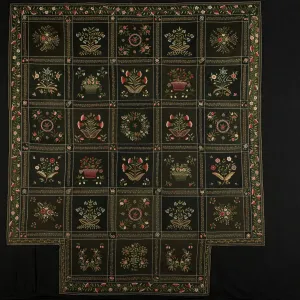 Bedclothes Gallery: Bedcover, Massachusetts, c. 1849. Creator: Rebecca C. Hayward