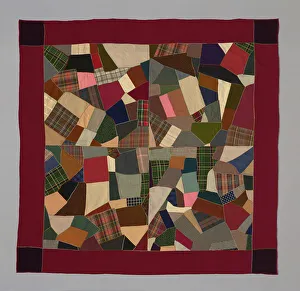 Mennonites Prints: Bedcover, Pennsylvania, c. 1890/1900. Creator: Unknown