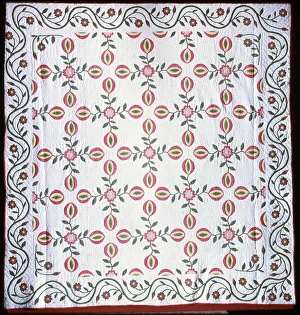 Bedclothes Prints: Bedcover in Pomegranate Pattern