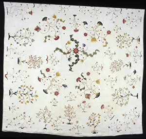 Linen Prints: Bedcover, United States, 1750/70. Creator: Unknown