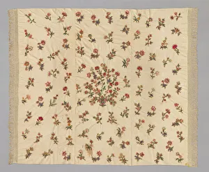 Cotton Plain Weave Prints: Bedcover, United States, 1801/25. Creator: Unknown