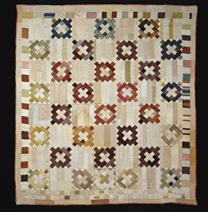 Bedspread Gallery: Bedcover, United States, 1839. Creator: Unknown