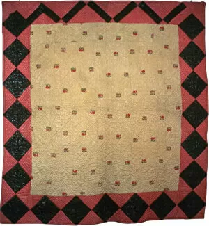 Bedclothes Gallery: Bedcover, United States, c. 1812. Creators: Almeda Robinson, Lucinda Robinson