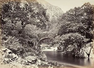 Bedford Francis Prints: Beddgelert, Pont Aberglaslyn, From Below Bridge