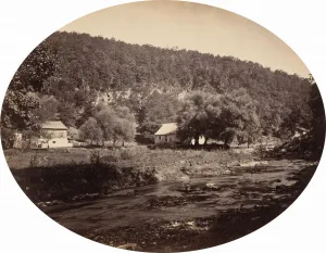 Moran John Prints: At Bedford Springs, c. 1866. Creator: John Moran