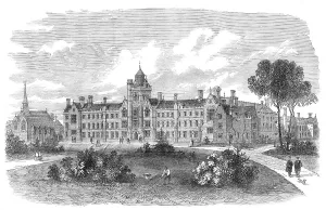 Gardener Prints: The Bedfordshire Middle-Class College, 1870. Creator: Unknown