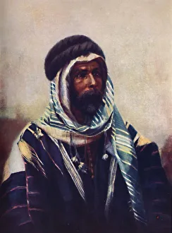 A Bedouin sheikh wearing burnouse, 1902 A Bedouin sheikh wearing burnouse, 1902