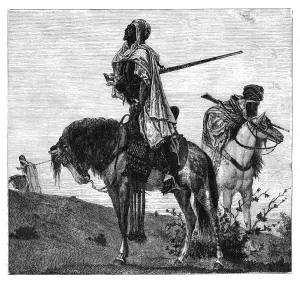 Stirrups Prints: Bedouins at prayer, c1890