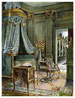 Canopy Gallery: Bedroom, 1911-1912.Artist: Edwin Foley