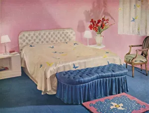 Feminine Prints: Bedroom Designed by Green and Abbott, Ltd. 1939