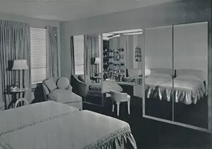 Bedroom designed by James F. Eppenstein, Chicago, 1942