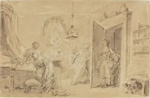 The Bedroom (Le Coucher or Ma Chemise brule). Creator: Jean-Honore Fragonard