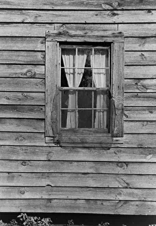 Evans Walker Prints: Bedroom window of Bud Fields home, Hale County, Alabama, 1936. Creator: Walker Evans