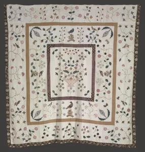 Mid 19th Century Prints: Bedspread, c. 1840. Creator: Belinda Ellen Orr