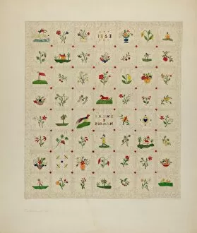 Variety Collection: Bedspread, c. 1940. Creator: Catherine Fowler