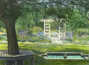 Beechgate, Robert Carmer Hill house, Woodland Avenue, Englewood, New Jersey, 1918. Creator: Frances Benjamin Johnston. Beechgate, Robert Carmer Hill house, Woodland Avenue, Englewood, New Jersey, 1918