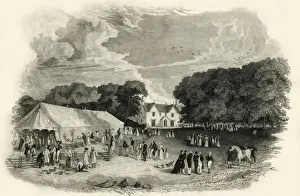 Tents Prints: Beechlands, Newick, 1835. Creator: John Henry Hurdis