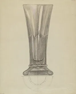 Albert Eyth Prints: Beer Glass, c. 1936. Creator: Albert Eyth