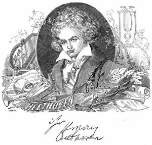 Beethoven Gallery: Beethoven, 1845. Creator: Smyth