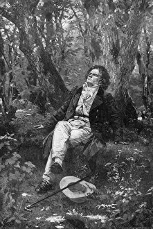 Resting Collection: Beethoven, 1906. Artist: Franz Hanfstaengl