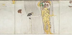 Gustav 1862 1918 Prints: The Beethoven Frieze: Panel 3, 1901. Creator: Klimt, Gustav (1862-1918)