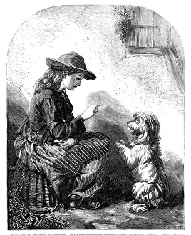 Beg, Sir! - painted by Cobbett, from the Exhibition of the Society of British Artists, 1857. Creator: Harvey Orrin Smith. Beg, Sir! - painted by Cobbett, from the Exhibition of the Society of British Artists, 1857