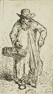 Beggar with Basket, 1844. Creator: Charles Emile Jacque