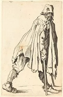 Disability Gallery: Beggar with Crutches and Cap, c. 1622. Creator: Jacques Callot