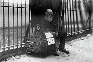 Homeless Prints: Beggar, Hoboken, between c1910 and c1915. Creator: Bain News Service