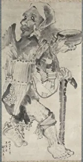 Meiji Period Prints: Beggar (Kojiki), 1871. Creator: Suian Hirafuku (Japanese, 1844-1890)