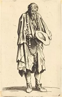 Rosary Gallery: Beggar with Rosary, c. 1622. Creator: Jacques Callot