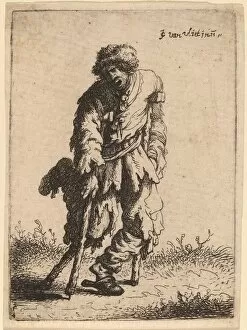 Disability Gallery: Beggar with a Wooden Leg, 1632. Creator: Jan Georg van Vliet